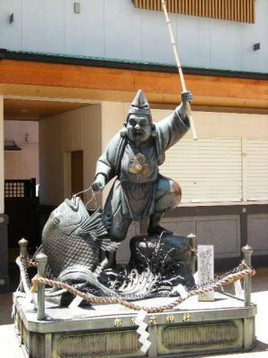 布施戎のえべっさんの像 布施戎のえべっさんの像
